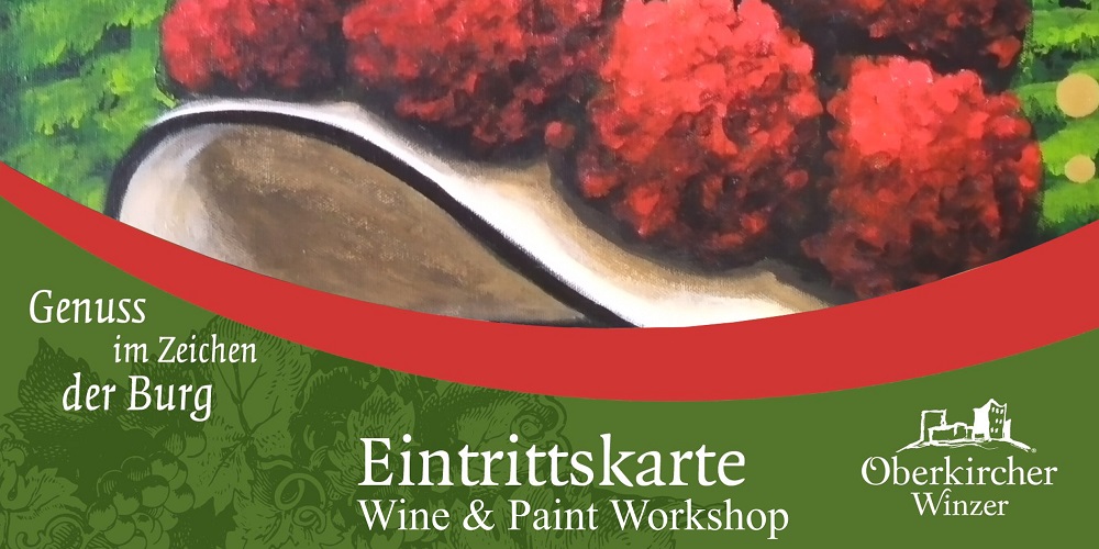 Karte Genuss-Workshop in Oberkirch, Wine and Paint am Sa. 15.02.2025 / 18.00 Uhr