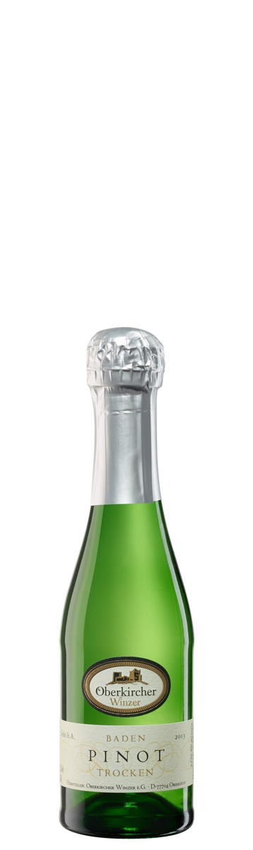 Oberkircher Sekt , Pinot Sekt weiß trocken - Piccolo- Oberkircher Sekt , Pinot Sekt weiß trocken - Piccolo-