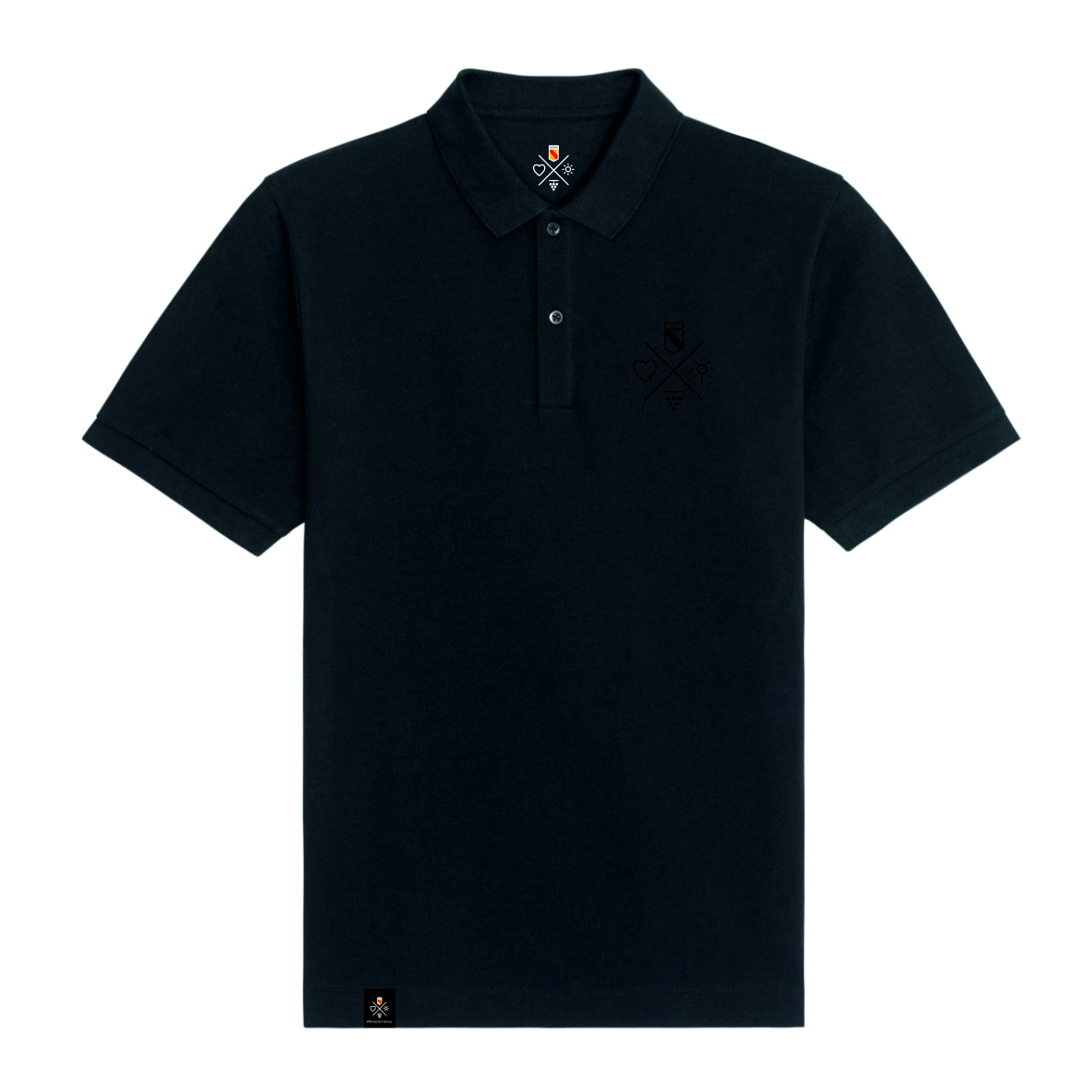 Polo-Shirt Badnerbueb - Black, Badner-Style