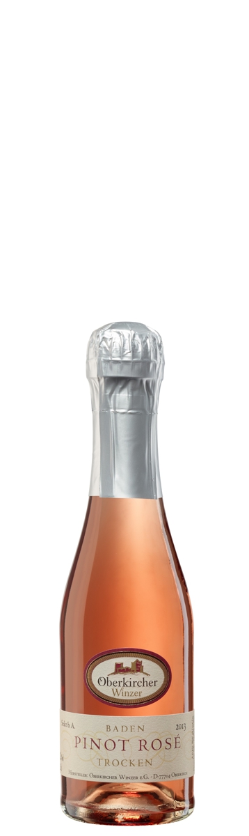 Oberkircher Sekt, Pinot Sekt Rosé trocken - Piccolo-