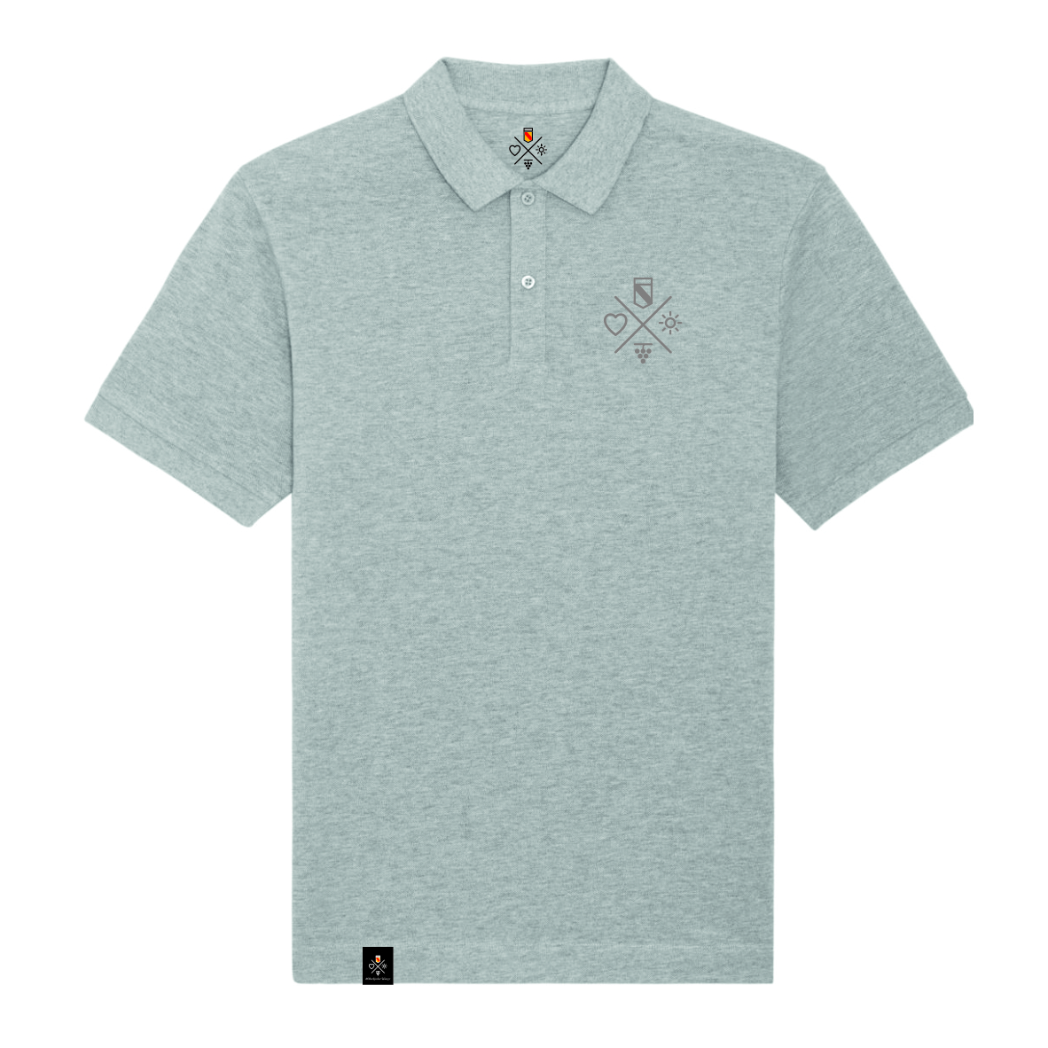 Polo-Shirt Badnerbueb - Grey, Badner-Style