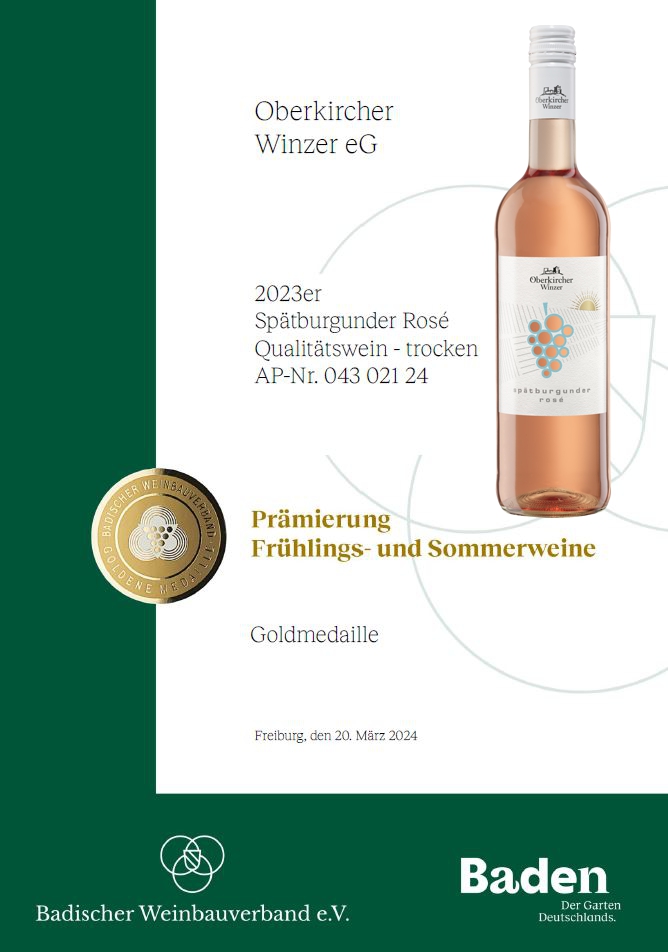 GENUSS-Serie, Spätburgunder Rosé Qualitätswein trocken