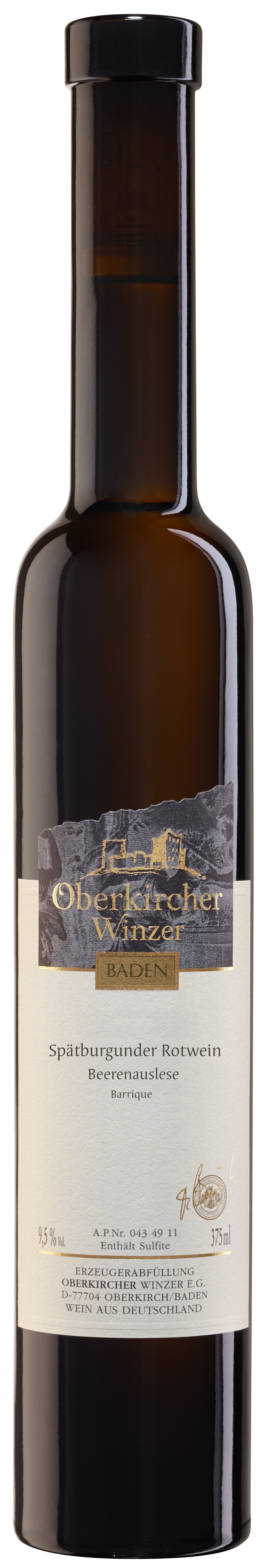 Collection Oberkirch, Spätburgunder Rotwein Beerenauslese -Barrique-