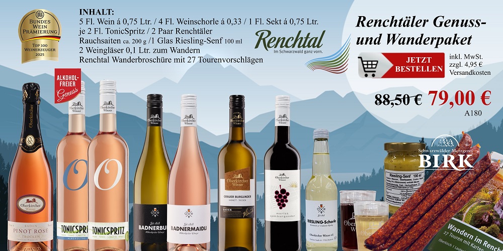 Renchtäler Genuss- und Wanderpaket 2026